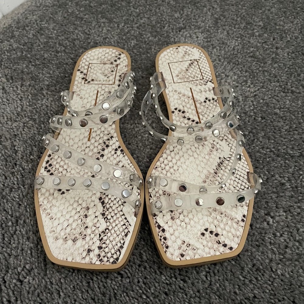 Dolce Vita snake skin sandals